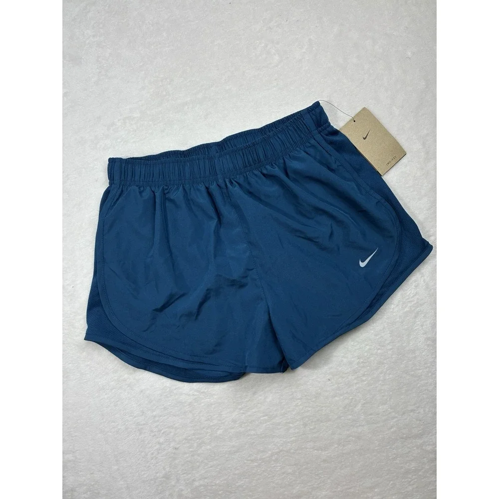 Women's Nike CU8890-462 Dri-Fit Running Run Shorts Blue Size M